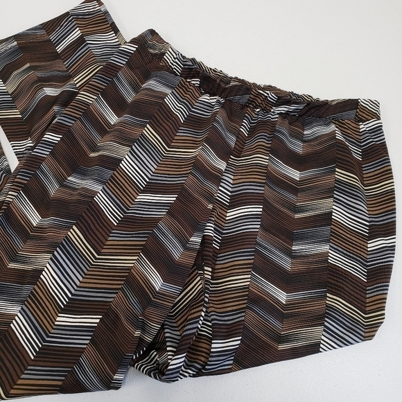 New Directions Petite Chevron Stripes Pants Size PM - Picture 1 of 5